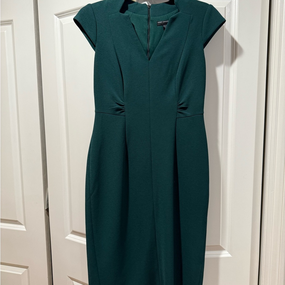 Maggy London Teal Midi Dress
